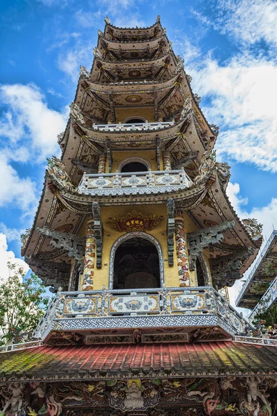 Pohled na Linh Phuoc pagoda — Stock fotografie