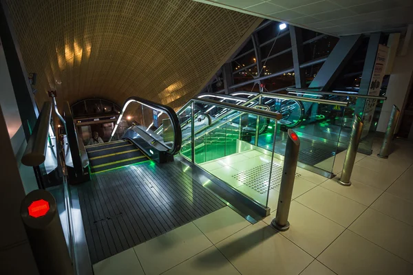 Vista interior del metro de Dubai — Foto de Stock