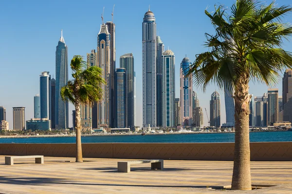 Widok na Dubai Marina — Zdjęcie stockowe