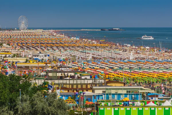 Grote groep van parasols — Stockfoto