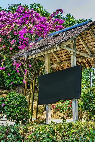 Arch of purple flowers in Thailand — Stock Photo, Image