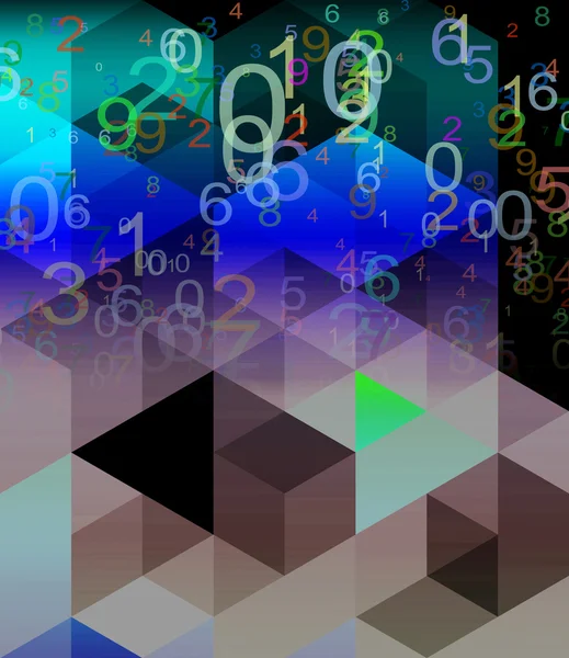 Abstract numbers background — Stock Photo, Image