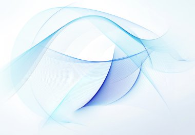 Beyaz arka plan ışık mavi hareket satırlarında