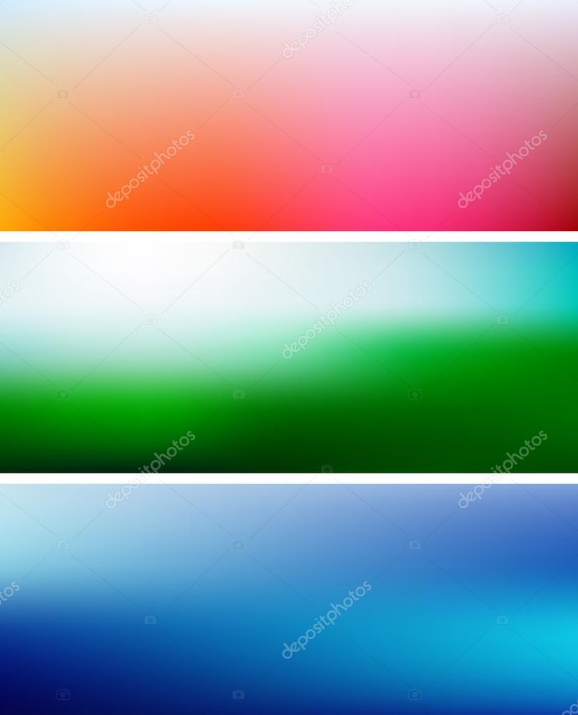 multicolor gradient banner 