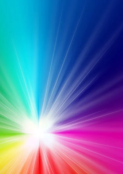 Rainbow-colored paints with light texture — Stock Photo, Image