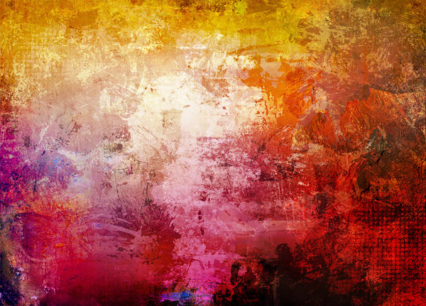 abstract textured mixed media