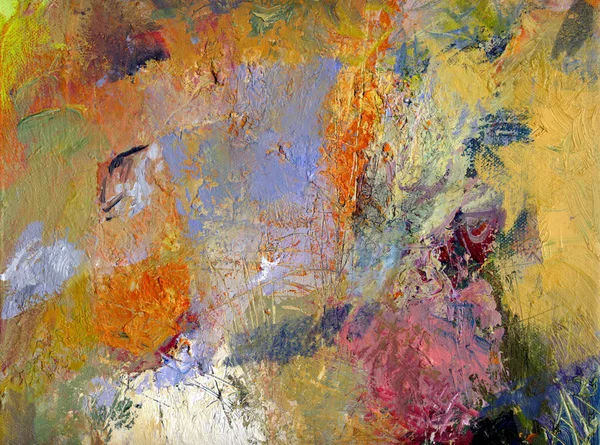 Pintura al óleo abstracta sobre lienzo —  Fotos de Stock