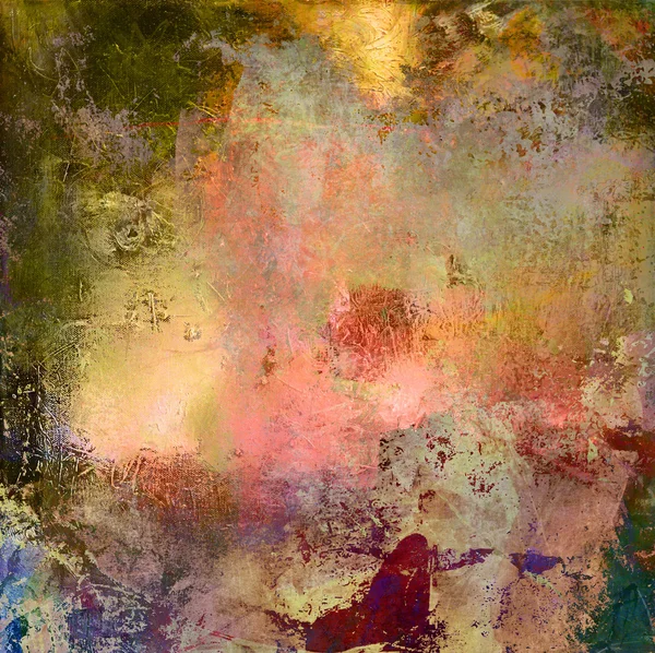 Abstraktní olejomalba na plátně — Stock fotografie