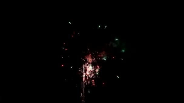 Explosion de feux d'artifice multiples nouvel an ,