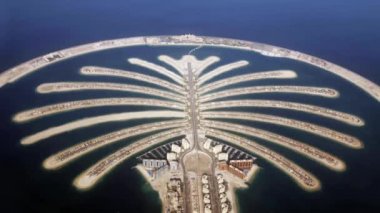 Dubai'deki Jumeirah palm Island geliştirme