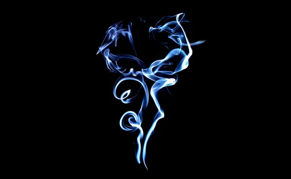 Smoke, black background abstract — Stock Photo, Image