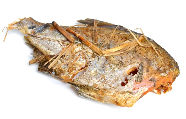 Uzun zamandır pişmiş balık. Rus fırınında pipetle pişirilmiş. İzole edilmiş.