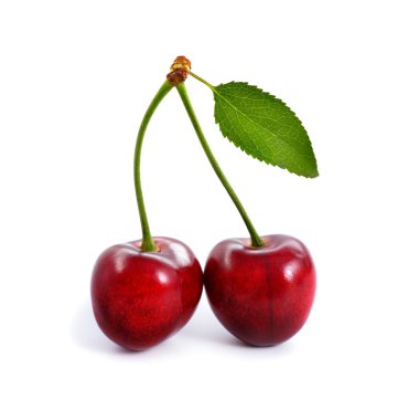 Cherry isolated on hite background. clipart