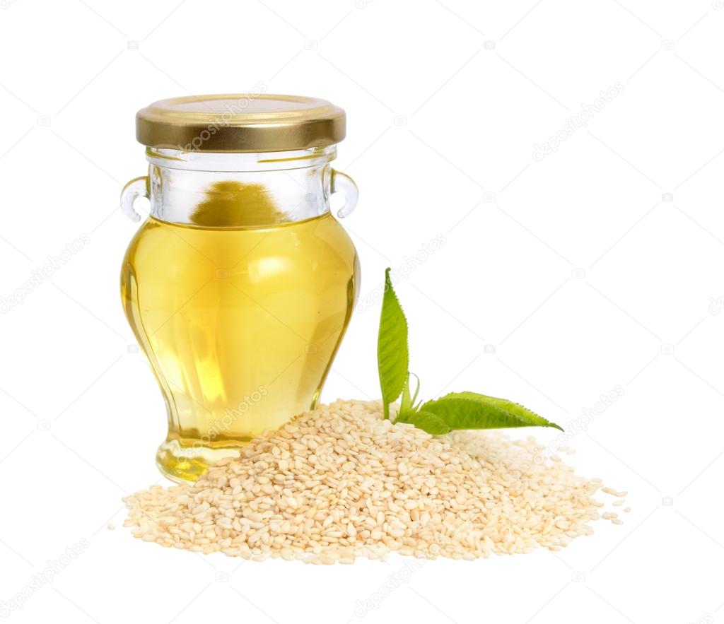 Sesame Oil With Seeds Stock Photo Image By C Spline X