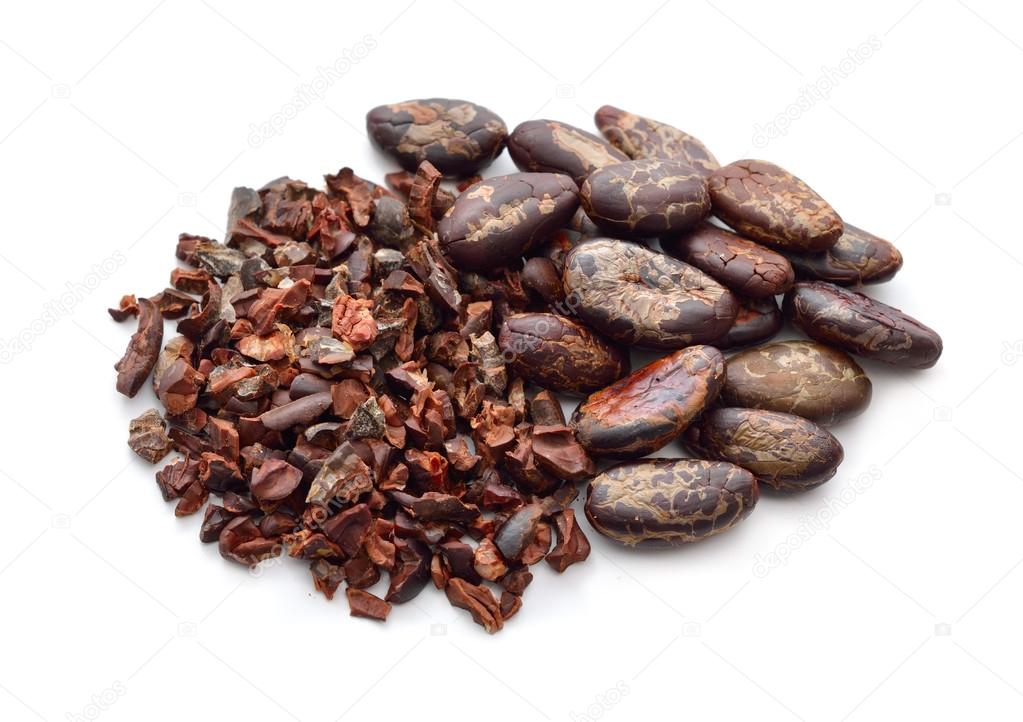 Cocoa Beans with nibs.
