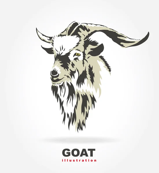 The Goat. vector illustration. — Stock Vector