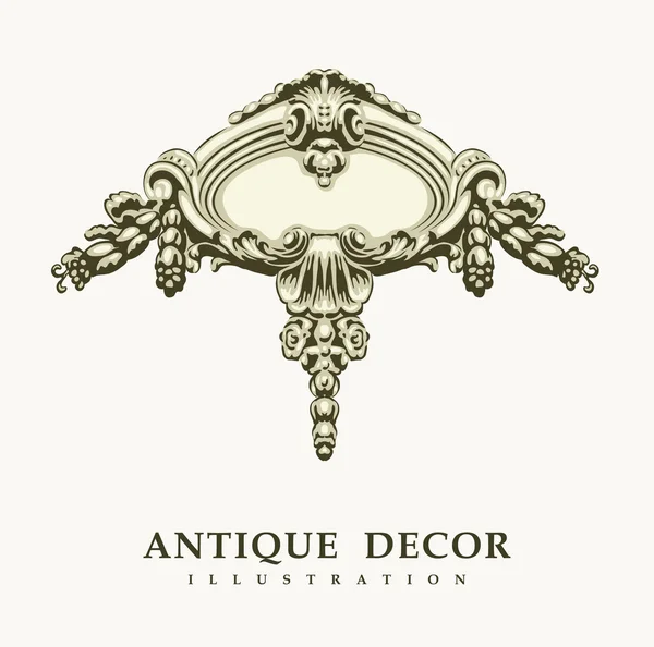 Decoración clásica antigua — Vector de stock