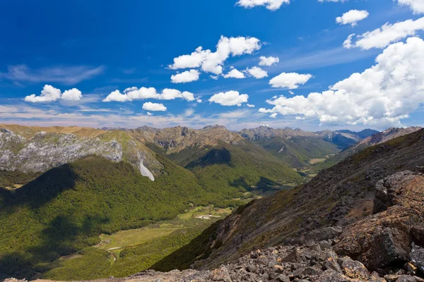 Rozlohy Tasmanských Hor Národním Parku Kahurangi Jižní Ostrov Nový Zéland — Stock fotografie