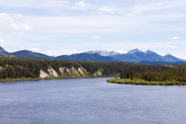 Teslin nehir Yukon toprakları Kanada