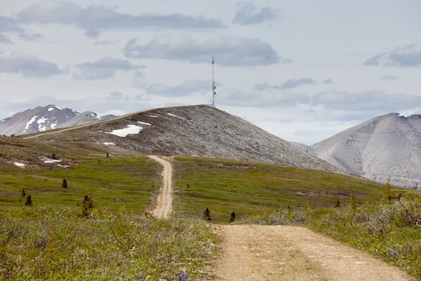 Telekommunikationsturm mountain top bc canada — Stockfoto