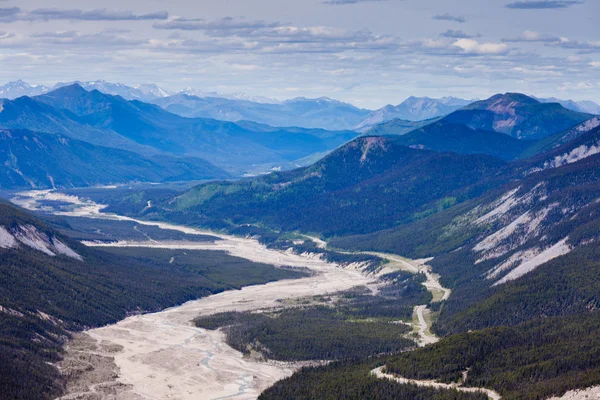 Παγετώνων κοιλάδα κολπίσκου MacDonald Καναδά π.χ. — Φωτογραφία Αρχείου