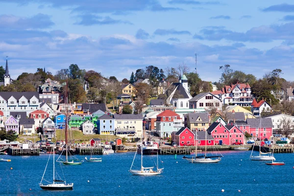 Historiska Lunenburg harbor Nova Scotia Ns Kanada — Stockfoto