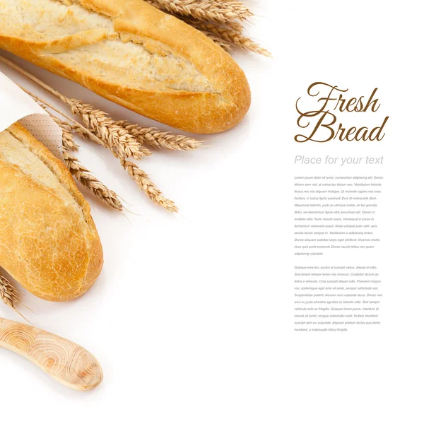 Baguettes isolated over white — Stock Photo, Image