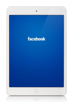 Tallinn, Estonya - 25 Şubat 2014: facebook çevrimiçi soci olduğunu