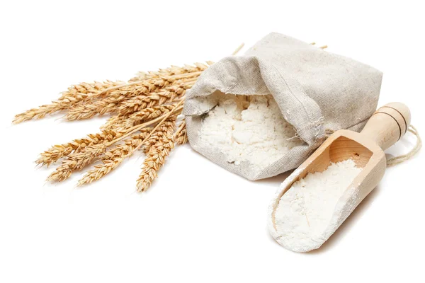 小麦の袋とスクープ — ストック写真