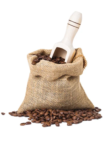 Kahve çanta ve Kepçe — Stok fotoğraf