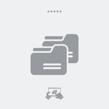 Klasörler simgesi, klasörler vektör, klasörler sembolü, klasörler tasarımı, fo