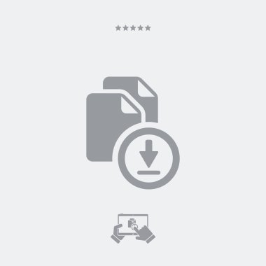 İndirsimgesi, indir vektörü, indirme sembolü, indirme tasarımı