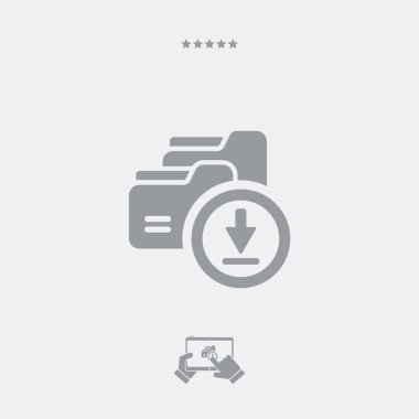 İndirsimgesi, indir vektörü, indirme sembolü, indirme tasarımı