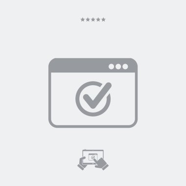 Pencere simgesini işaretle, pencere vektörü, denetim penceresi simgesi, che