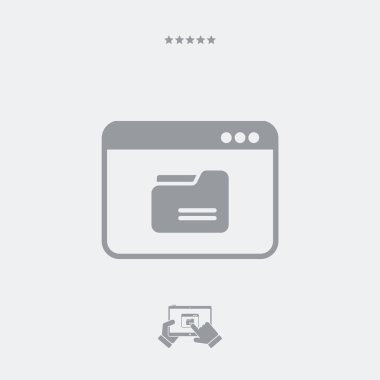 Klasör penceresi simgesini