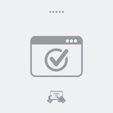 Ceck Icon - tek düz simge