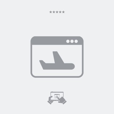 Havayolu web hizmetleri simgesi