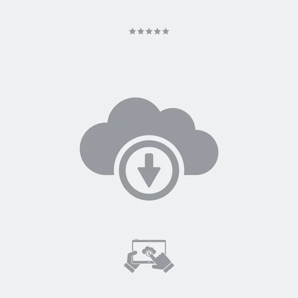 Wolk netwerkpictogram downloaden — Stockvector