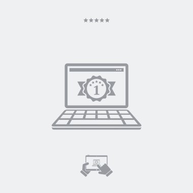 En iyi dizüstü bilgisayar düz simgesi