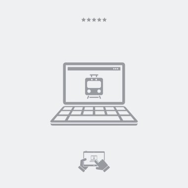 Tren web hizmetleri simgesi