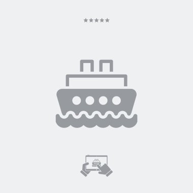 Otobüs düz tek simge