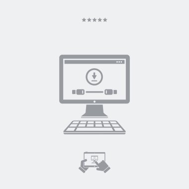 Kablo düz simge indir