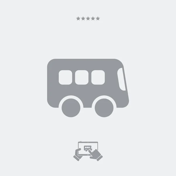 Bus flat single icon — Stock Vector