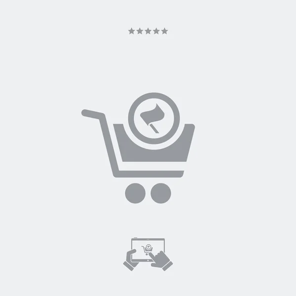 Σήμα προϊόντος για ψώνια λίστα — Διανυσματικό Αρχείο