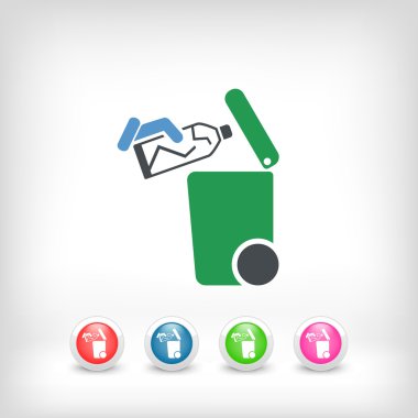 Atık toplama simgesini ayır