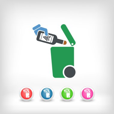 Atık toplama simgesini ayır