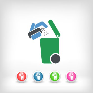 Atık toplama simgesini ayır