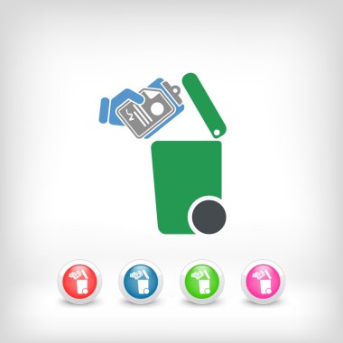 Atık toplama simgesini ayır