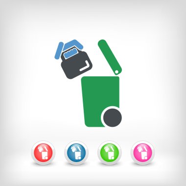 Atık toplama simgesini ayır