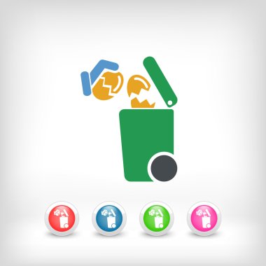 Atık toplama simgesini ayır